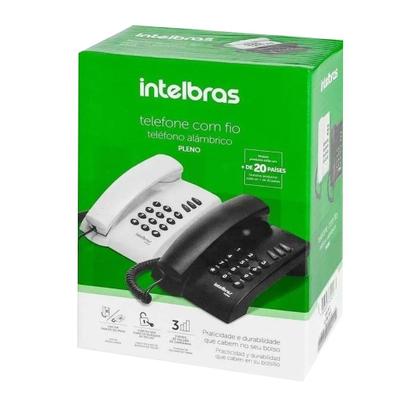 Imagem de Telefone c/fio pleno cinza/preto artico intelbras
