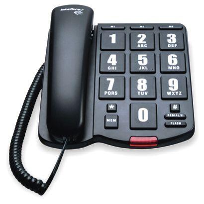 Imagem de Telefone C/ Fio Tok Fácil  Preto Teclas Grandes 4000034