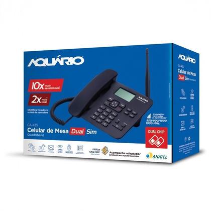 Imagem de Telefone Celular De Mesa 2G Quadriband 2 Chips Longo Rural