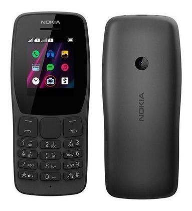 Imagem de Telefone Celular Do Idoso Vovó Vovô Simples Nokia 110 2 Chips Entrada Fone Ouvido Rádio Fm Lanterna