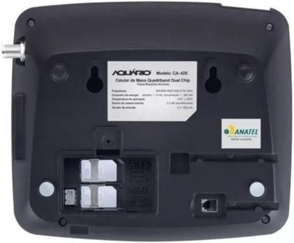 Imagem de Telefone Celular Fixo Aquario 2g Para 2 Chips Cor Preto CA-42S