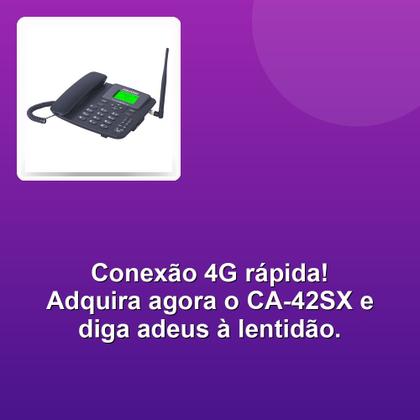 Imagem de Telefone Celular Fixo Mesa Wifi 4G/3G CA-42SX 4G