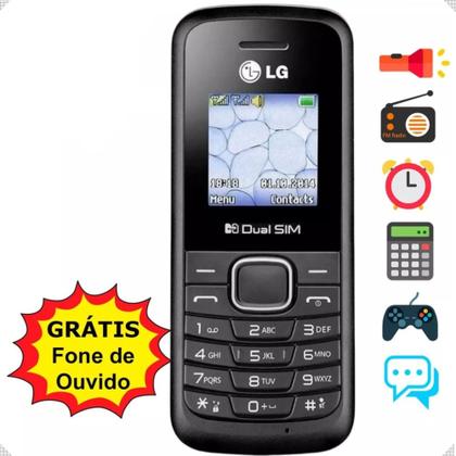 Telefone Celular LG Antigo Simples Para Idosos E Rural, Dual Imagem de Telefone Celular LG Antigo Simples Para Idosos E Rural, Dual