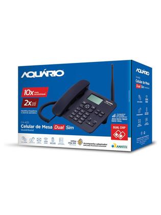 Imagem de Telefone Celular Rural Fixo De Mesa Quadriband 850/900/1800/1900 Mhz Dual Chip Ca-42s