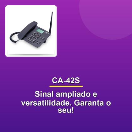 Imagem de Telefone Celular Rural Fixo Quadriband CA-42S