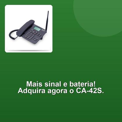Imagem de Telefone Celular Rural Fixo Quadriband CA-42S