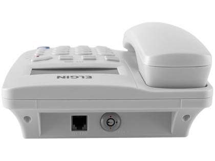 Telefone com Fio Elgin 42TCF3000 Identificador de Chamada Viva Voz Chave Bloqueio Imagem de Telefone com Fio Elgin 42TCF3000 Identificador de Chamada Viva Voz Chave Bloqueio