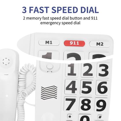 Imagem de Telefone fixo com fio Acogedor LD-265 para idosos