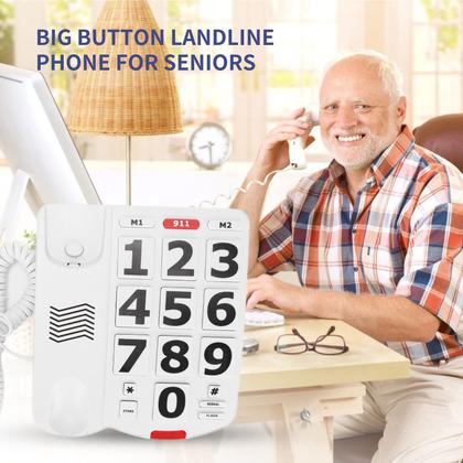 Imagem de Telefone fixo com fio Acogedor LD-265 para idosos