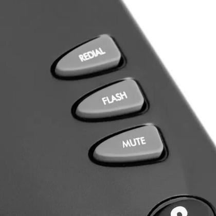 Imagem de Telefone Fixo com Fio de Mesa Parede Pleno Residencial Comercial Intelbras Preto