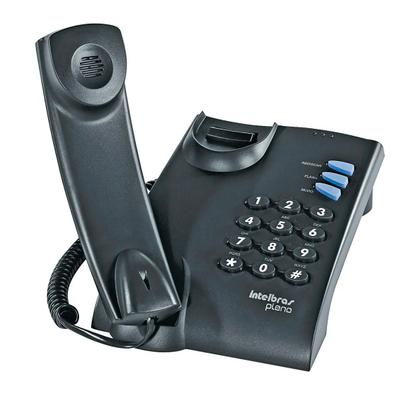 Telefone Fixo Intelbras Pleno Sem Chave de Bloqueio Grafite Imagem de Telefone Fixo Intelbras Pleno Sem Chave de Bloqueio Grafite