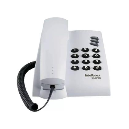 Imagem de Telefone Fixo Linha de Mesa Parede Intelbras Aparelho Telefônico Cinza
