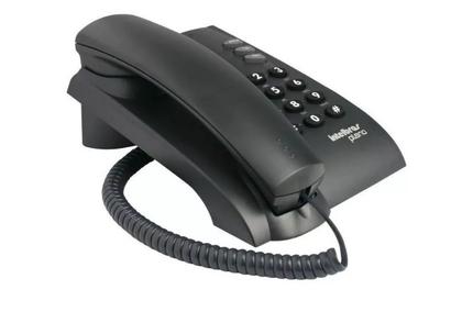 Imagem de Telefone Fixo Linha de Mesa Parede Intelbras Aparelho Telefônico Preto
