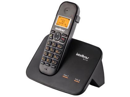 Imagem de Telefone Intelbras Fixo Sem Fio Ts 5150 Para Duas Linhas