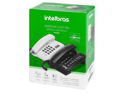 Imagem de Telefone Intelbras Pleno Alámbrico Com Fio Sem Chave De Bloqueio
