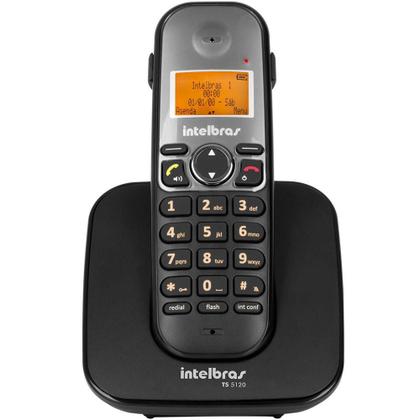 Telefone Intelbras Sem fio Digital TS5120 Preto - 4125120 Imagem de Telefone Intelbras Sem fio Digital TS5120 Preto - 4125120