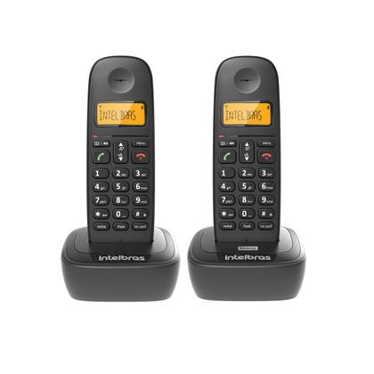 Imagem de Telefone + Ramal Sem Fio Intelbras TS 2512 ID Chamada Preto