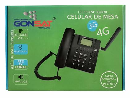 Imagem de telefone rural celular de mesa 3g/4g