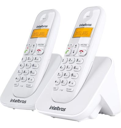 Imagem de Telefone sem fio com ramal ts 3112 branco - intelbras