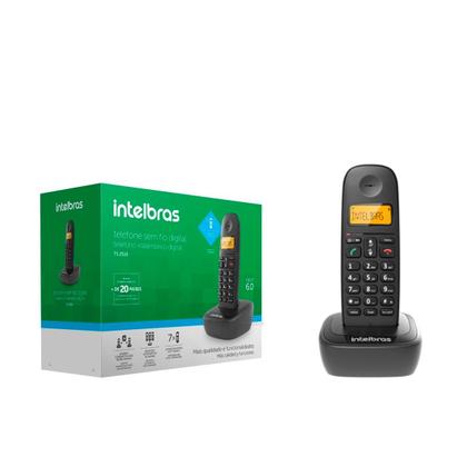 Imagem de Telefone Sem Fio Digital C/ Indentificador Intelbras Preto