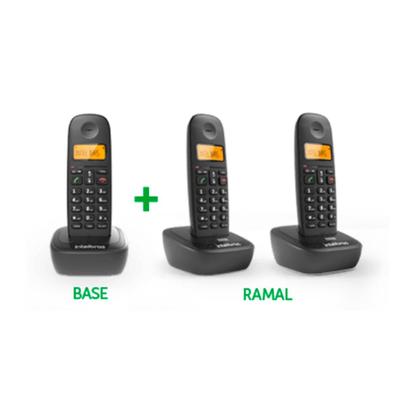 Imagem de Telefone Sem Fio Digital C/ Indentificador Intelbras Preto