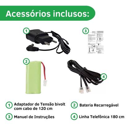 Imagem de Telefone Sem fio Intelbras TS 2510 Preto