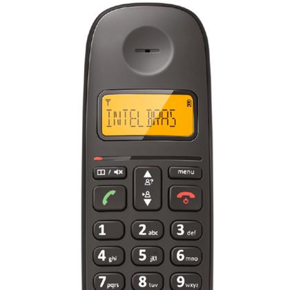 Imagem de Telefone Sem Fio Intelbras TS 2512, Digital, com Ramal Adicional, Preto - 4122512