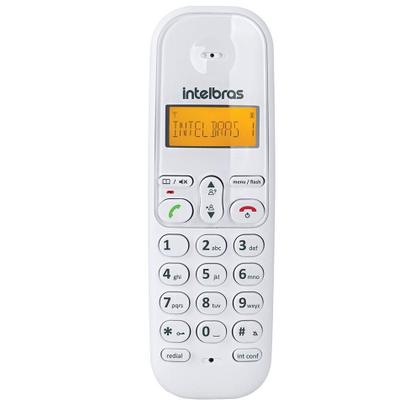 Imagem de Telefone Sem Fio Intelbras Ts 3110 Branco-vermelho 4123101