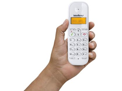 Imagem de Telefone Sem Fio Intelbras TS 3110 - Identificador de Chamada Conferência Branco