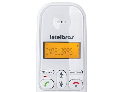 Imagem de Telefone Sem Fio Intelbras TS 3110 - Identificador de Chamada Conferência Branco