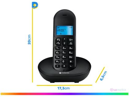 Imagem de Telefone Sem Fio Motorola MT150 com Identificador Preto