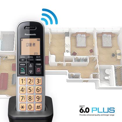 Imagem de Telefone Sem Fio Panasonic KX-TGB810S DECT 6.0 - Display LCD 1,6"