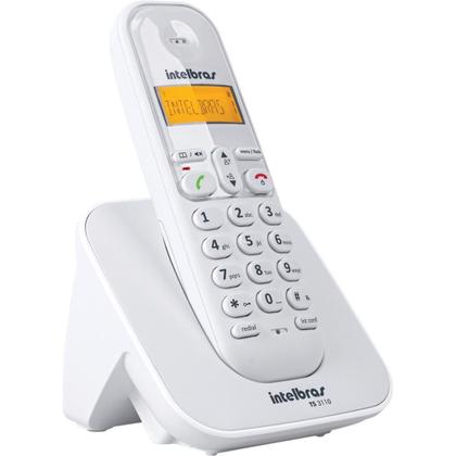 Imagem de Telefone Sem Fio TS 3110 7 Ramais Agenda 70 Contatos Intelbras