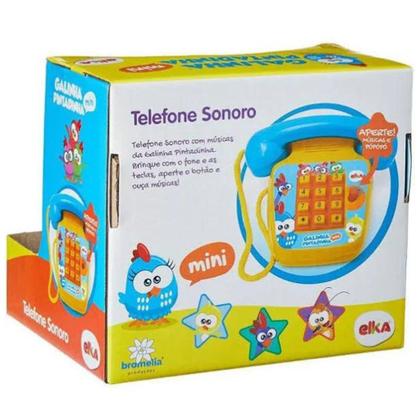 Imagem de Telefone Sonoro Galinha Pintadinha Música 1087 - Elka