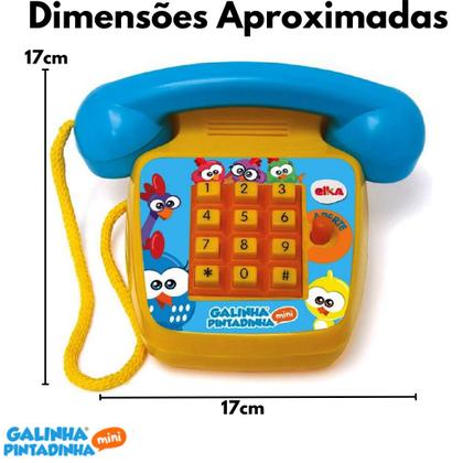 Imagem de Telefone Sonoro Galinha Pintadinha Música 1087 - Elka