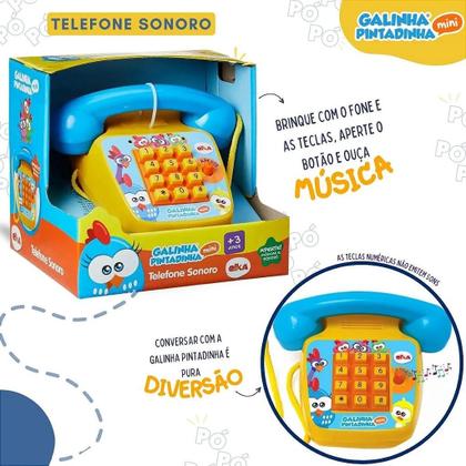 Imagem de Telefone Sonoro Galinha Pintadinha Música 1087 - Elka