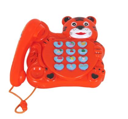 Imagem de Telefone Tigre  Brinquedo Infantil c/ Luzes e Música Educacional