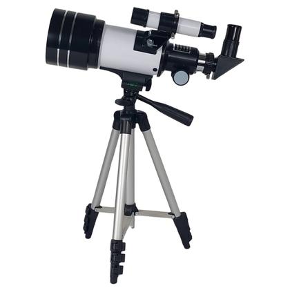 Imagem de Telescopio Astronomico Com Tripé Ajustável E Suporte Celular Abertura 70mm F30070