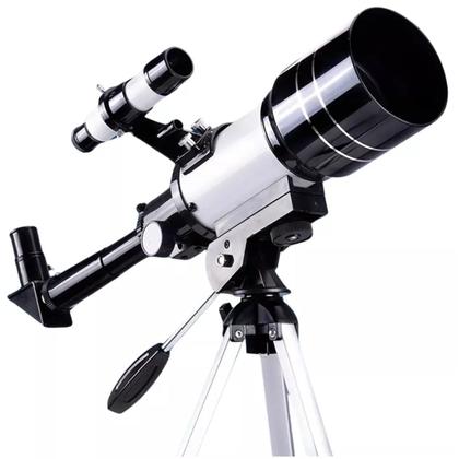 Imagem de Telescopio Astronomico Com Tripé Ajustável E Suporte Celular Abertura 70mm F30070