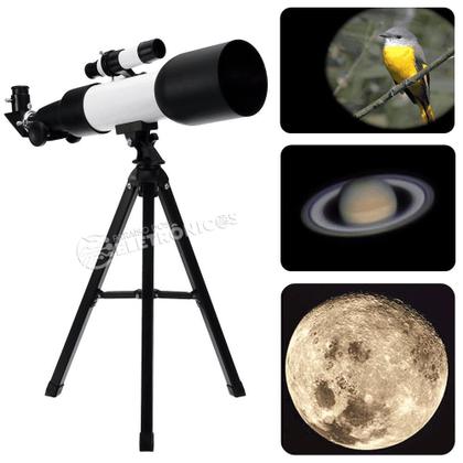 Imagem de Telescópio Astronômico Profissional Regulável Refrator 90x Com Tripé F36060