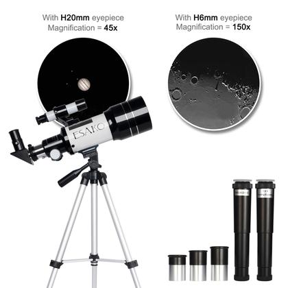 Imagem de Telescópio ESAKO para crianças e iniciantes, abertura de 70 mm