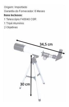 Imagem de Telescopio Profissional Astronomico Refletor 400x40mm Csr