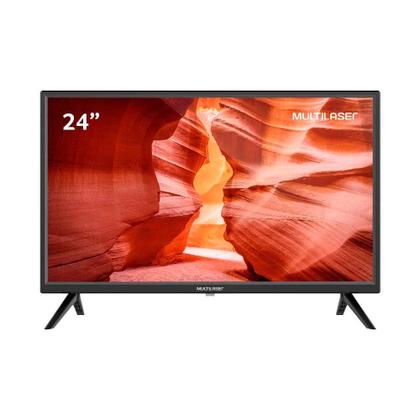 Imagem de Televisão 24 Polegadas Multilaser Preto HD HDMI USB TL037