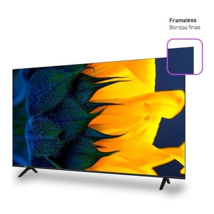 Imagem de Televisão Smart TV HQ 50, 55 ou 65 QLED 4K UHD, Dolby Audio, WiFi, Bluetooth, 3 HDMI, 2 USB, HDR, LED Bivolt