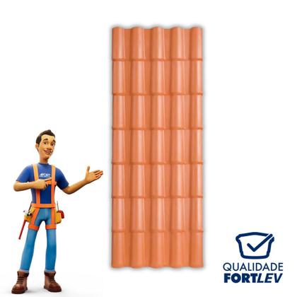 Imagem de Telha Afort Pvc Colonial Diversas Medidas Tamanho:2.30X86