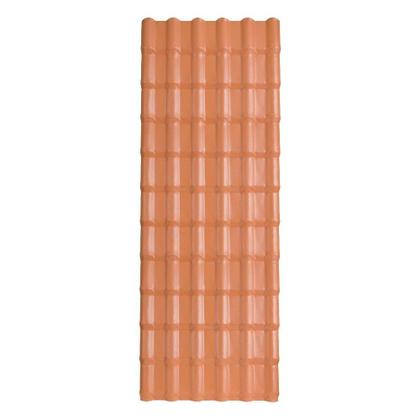 Imagem de Telha PVC Plan Afort Cerâmica/Terracota 2,42 x 0,88m 6 Ondas