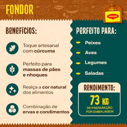 Imagem de Tempero Para Frango Peixe Fondor Profissional Maggi 1,1kg