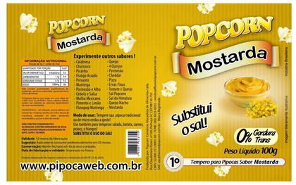 Imagem de Tempero Para Pipoca - Sabor Mostarda 1Kg