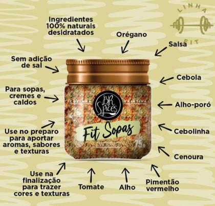 Imagem de Tempero Pote BR Spices Fit Sopas 75g