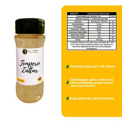 Imagem de Tempero Zattar Premium Alta Qualidade Kit 3 Pote com Dosador 70g